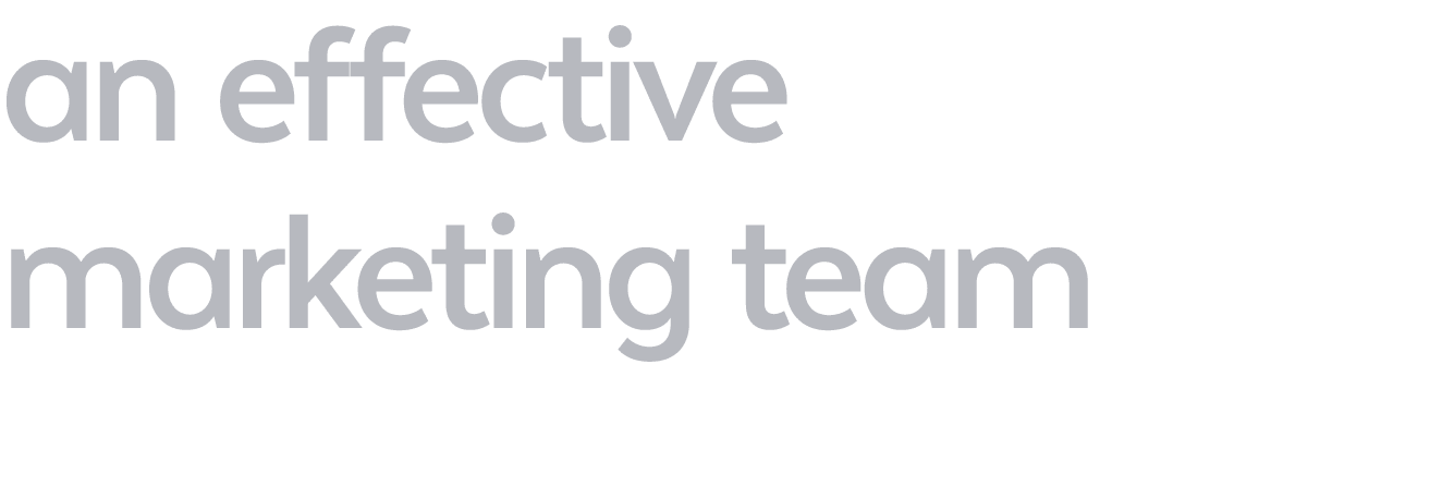 an effective marketing team 